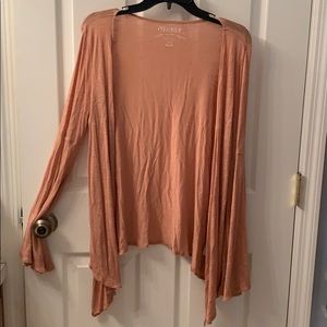 Decree Terra-cotta Open Cardigan